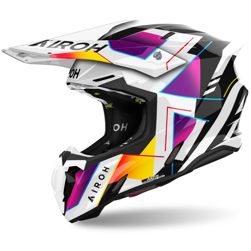 Airoh Twist 3 Rainbow 2024 motokrossz bukósisak fényes - II. minőség