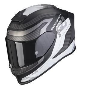 SCORPION EXO-R1 EVO AIR VATIS zárt motoros bukósisak fekete-fehér - II. minőség