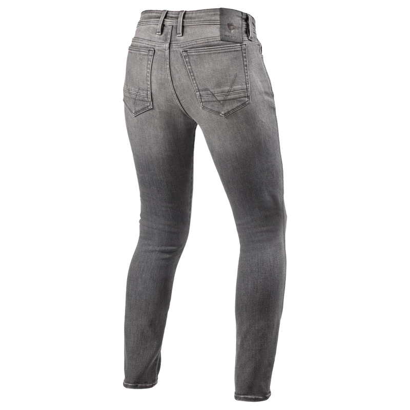 Revit Piston 3 Skinny hosszabbított motoros farmernadrág koptatott szürke