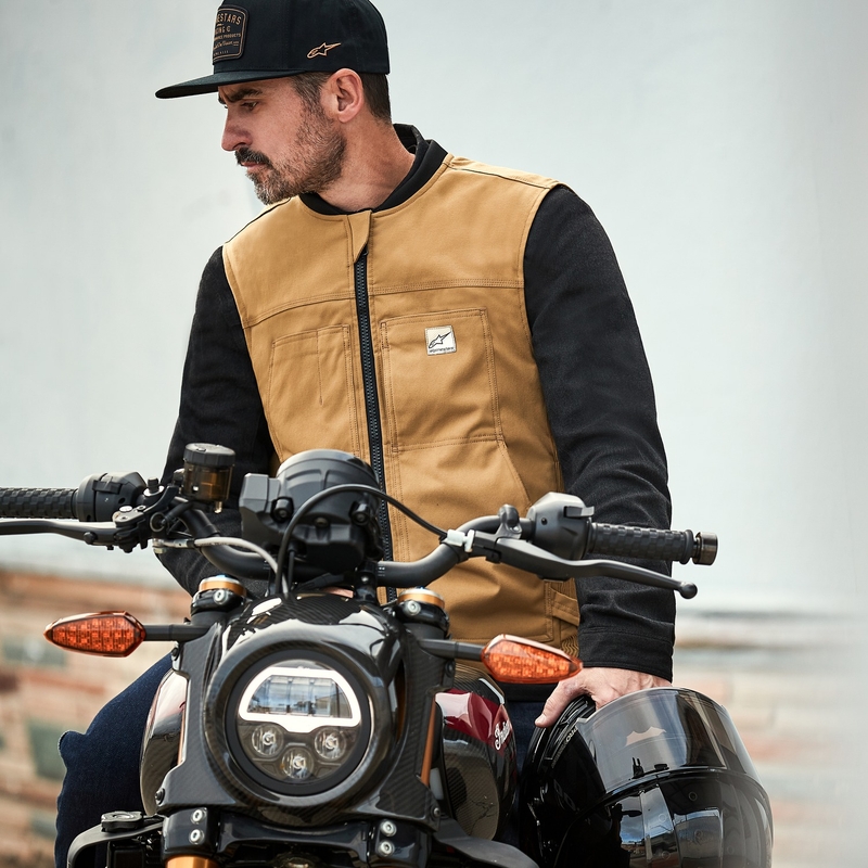 Alpinestars Tech-Air®3 V2 Canvas system légzsákmellény bézs