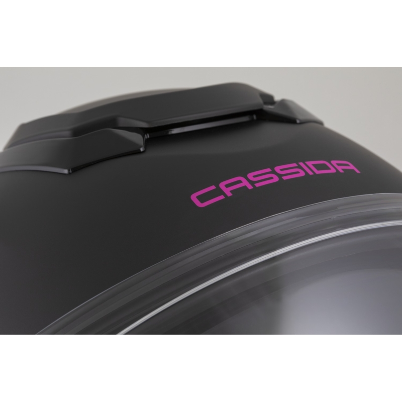 Cassida Jet Tech 2.0 Solid nyitott motoros bukósisak matt fekete-rózsaszín