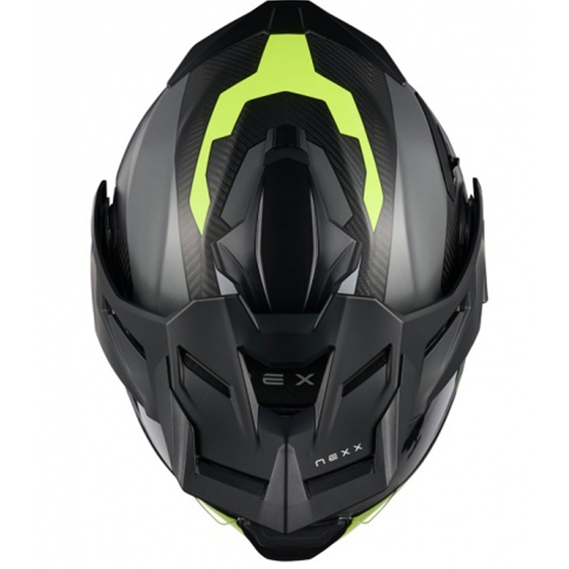 Nexx X.Lifecountry Terra felnyitható motoros bukósisak matt szürke-fluo sárga kiárusítás