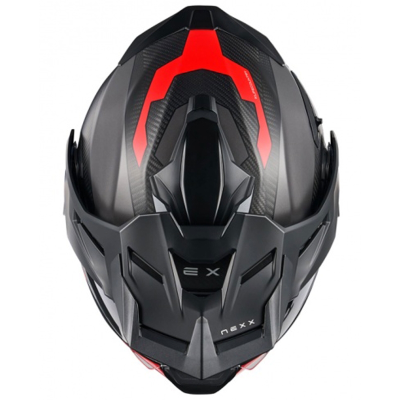 Nexx X.Lifecountry Terra felnyitható motoros bukósisak  matt szürke-piros kiárusítás