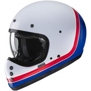 HJC V60 Scoby MC21 zárt motoros bukósisak fehér-piros-kék
