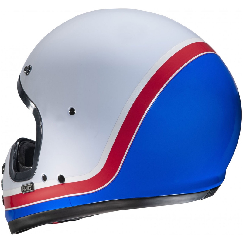 HJC V60 Scoby MC21 zárt motoros bukósisak fehér-piros-kék