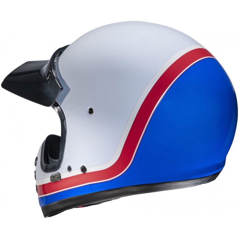 HJC V60 Scoby MC21 zárt motoros bukósisak fehér-piros-kék