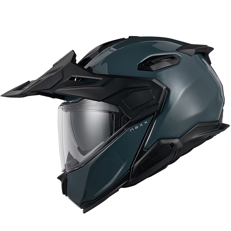 Nexx X.Lifecountry Plain felnyitható motoros bukósisak kék