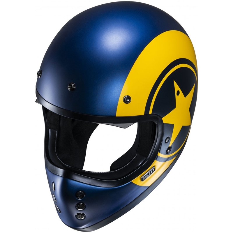 HJC V60 Nyx MC3SF zárt motoros bukósisak kék-sárga