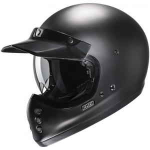 HJC V60 Solid zárt motoros bukósisak semi flat fekete