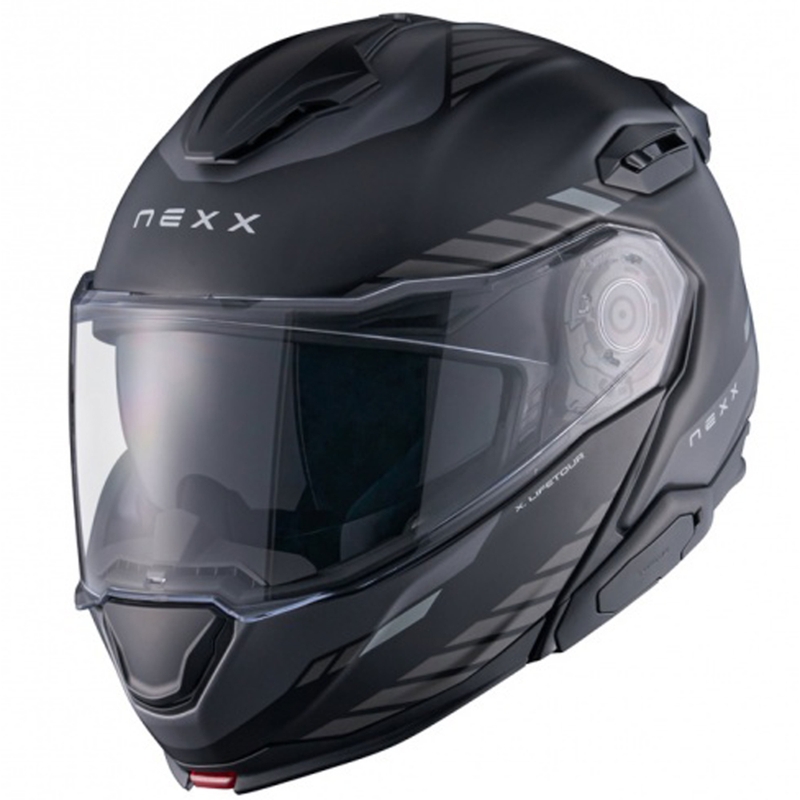 Nexx X.Lifetour Globe felnyitható motoros bukósisak matt fekete-szürke kiárusítás