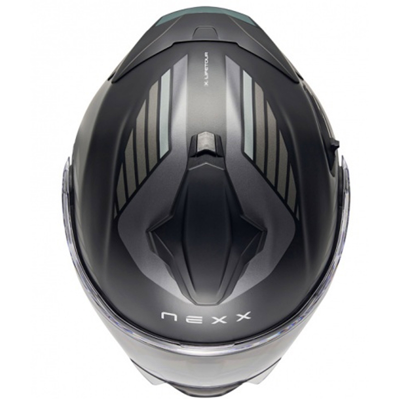 Nexx X.Lifetour Globe felnyitható motoros bukósisak matt fekete-szürke kiárusítás