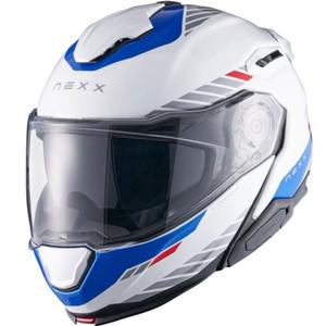 Nexx X.Lifetour Globe felnyitható motoros bukósisak fehér-kék