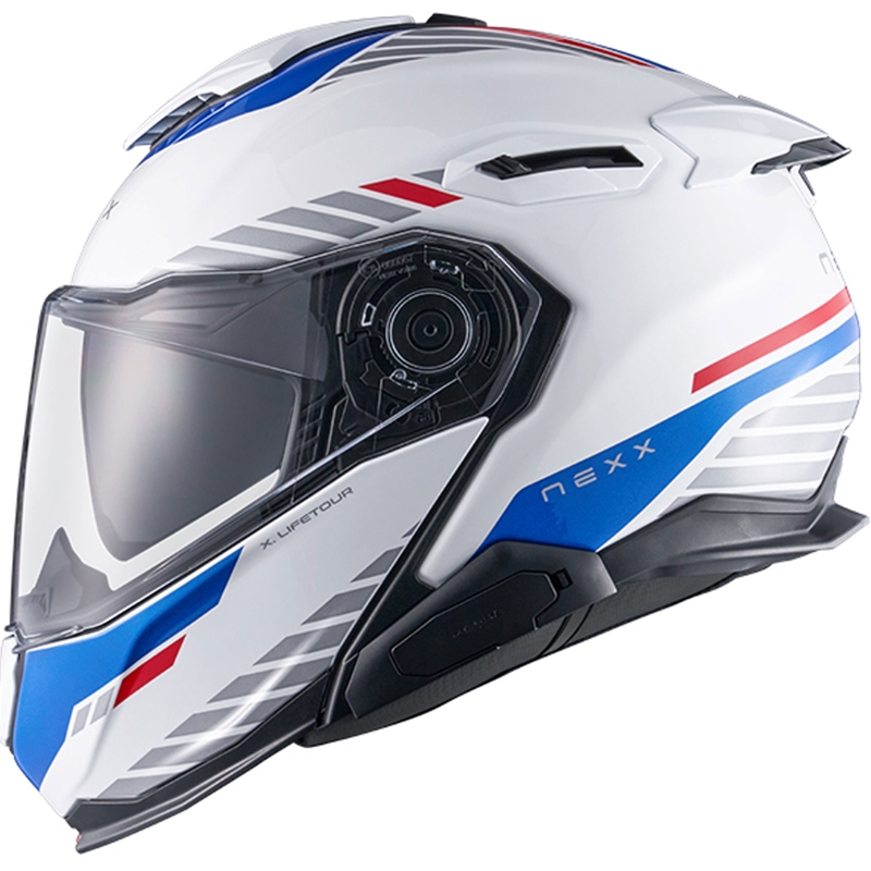 Nexx X.Lifetour Globe felnyitható motoros bukósisak fehér-kék