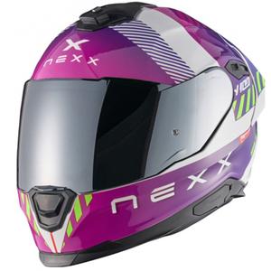 NEXX Y.100R Fade zárt motoros bukósisak lila-fehér