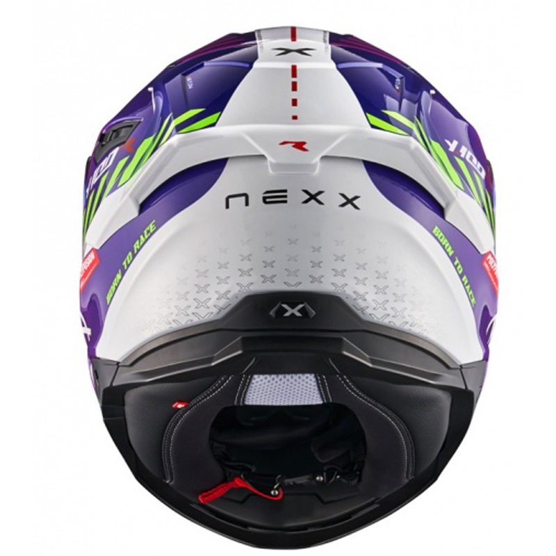 NEXX Y.100R Fade zárt motoros bukósisak lila-fehér