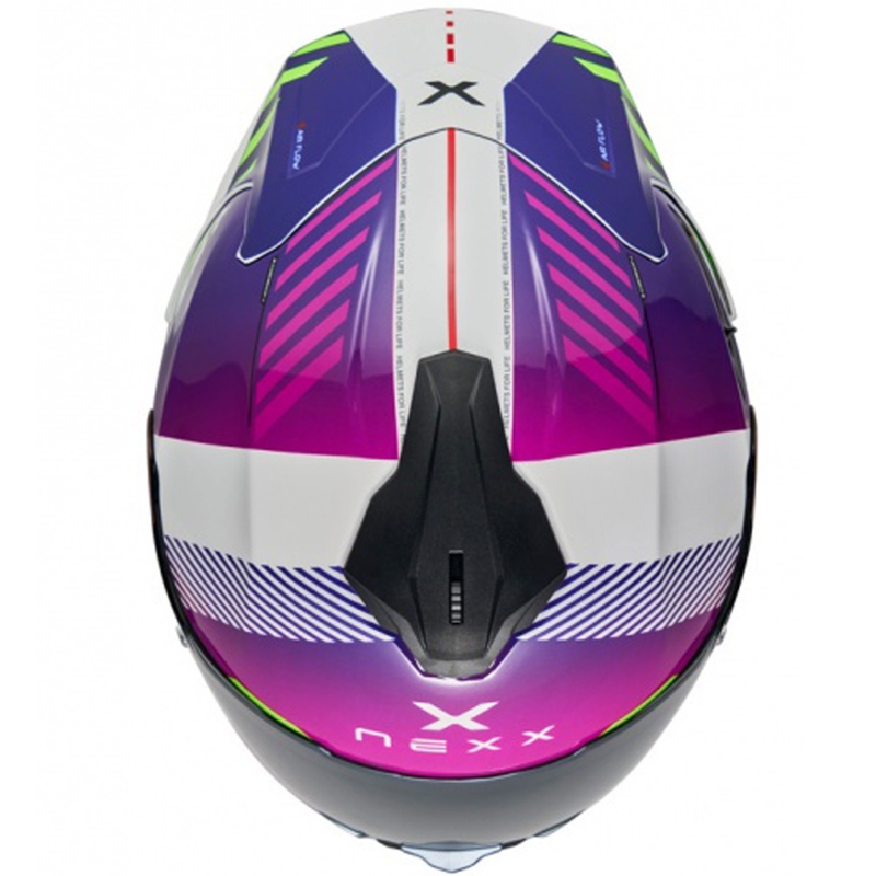 NEXX Y.100R Fade zárt motoros bukósisak lila-fehér