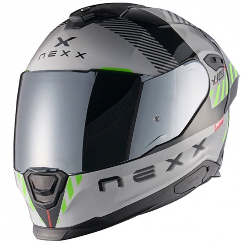 NEXX Y.100R Fade zárt motoros bukósisak szürke-fekete kiárusítás