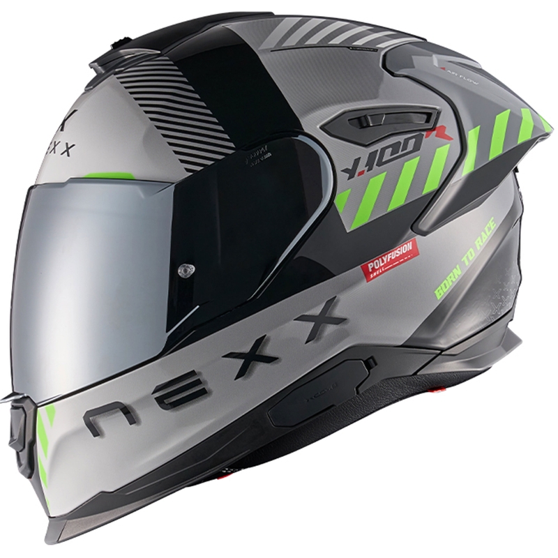NEXX Y.100R Fade zárt motoros bukósisak szürke-fekete kiárusítás