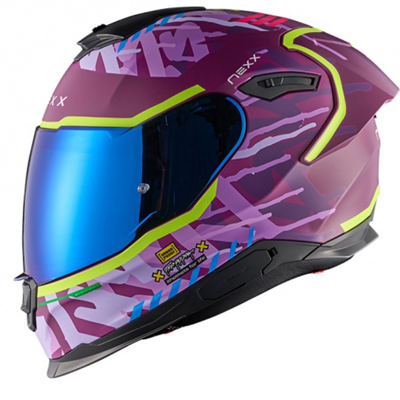 NEXX Y.100R Urbangram zárt motoros bukósisak matt lila
