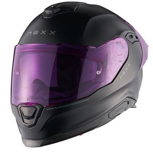 NEXX Y.100R Subsonic zárt motoros bukósisak matt fekete-rózsaszín