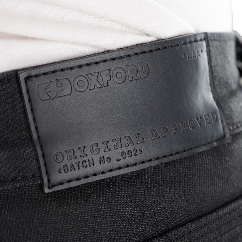 Oxford Original Approved AAA Slim Jeans motoros farmernadrág fekete