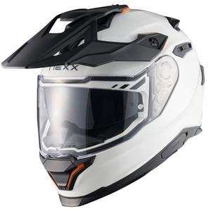 NEXX Y.TRAVL Plain enduro motoros bukósisak fehér