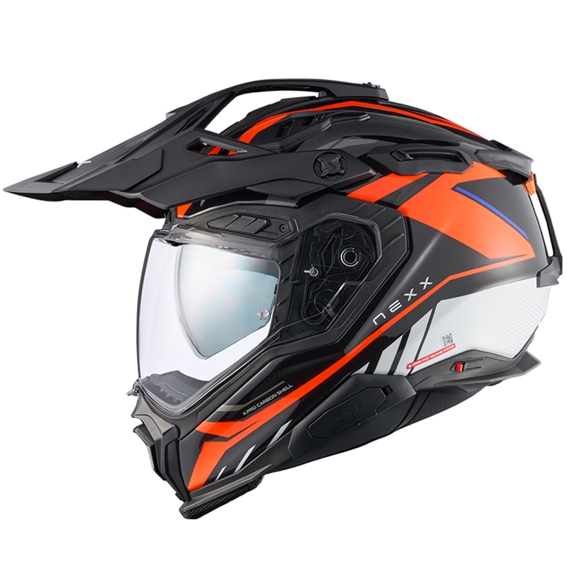 Nexx X.WED3 Gobi enduro motoros bukósisak narancssárga-fehér kiárusítás