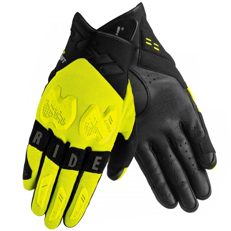 Shima Drift motoros kesztyű fluo sárga-fekete