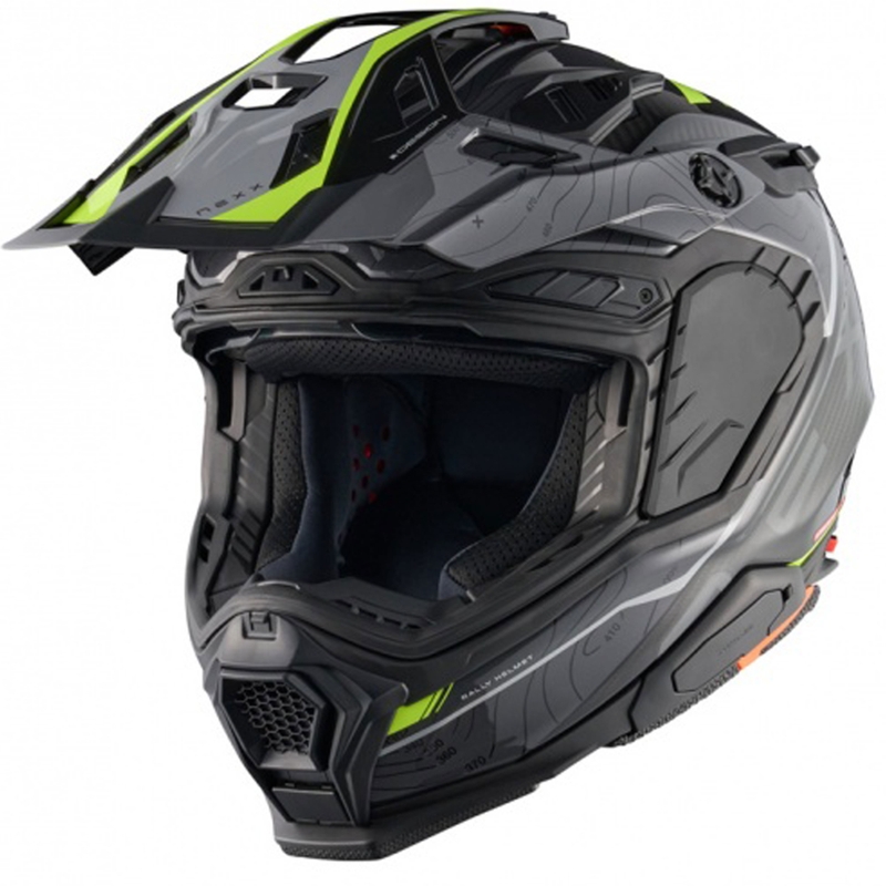 Nexx X.WED3 Furka enduro bukósisak szürke-fluo sárga