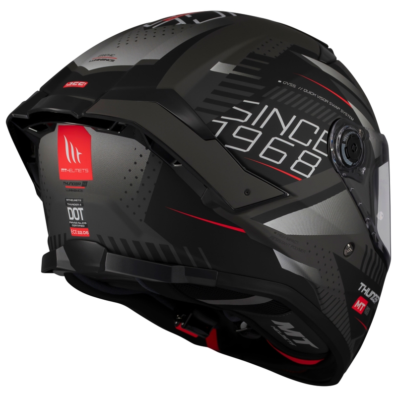 MT Thunder 4 SV Luminence zárt motoros bukósisak matt fekete