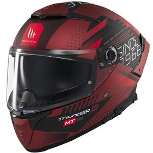 MT Thunder 4 SV Luminence zárt motoros bukósisak matt piros