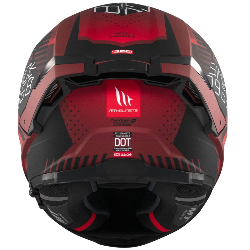 MT Thunder 4 SV Luminence zárt motoros bukósisak matt piros