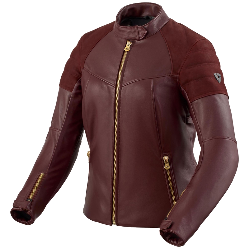 Revit London női motoros bőrkabát aubergine