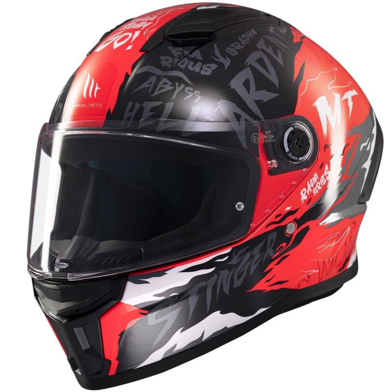 MT Stinger 2 Ardent zárt bukósisak fekete-piros