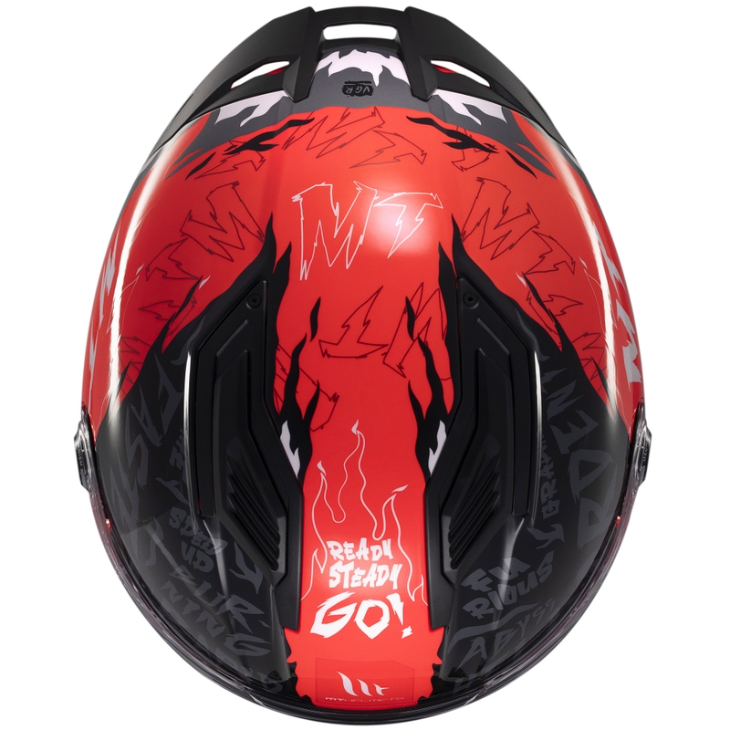 MT Stinger 2 Ardent zárt bukósisak fekete-piros