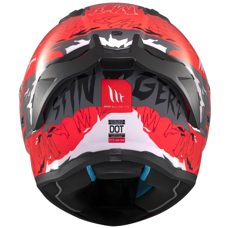 MT Stinger 2 Ardent zárt bukósisak fekete-piros