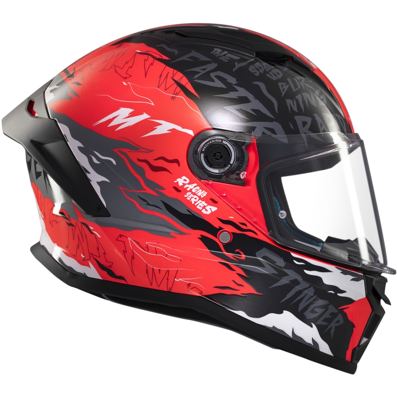 MT Stinger 2 Ardent zárt bukósisak fekete-piros