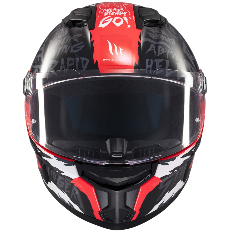 MT Stinger 2 Ardent zárt bukósisak fekete-piros