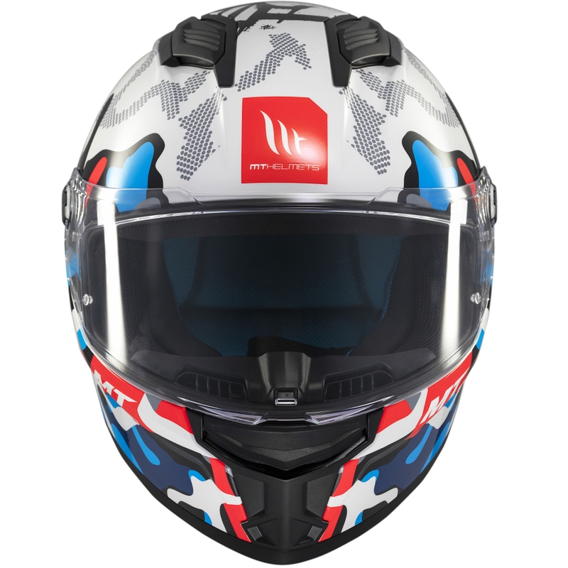 MT Stinger 2 Yozu zárt bukósisak fehér-kék
