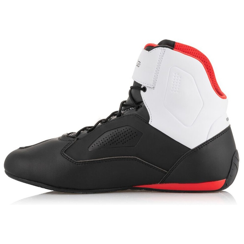 Alpinestars Faster 3 Rideknit motoros cipő fekete-fehér-piros
