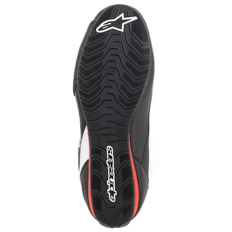 Alpinestars Faster 3 Rideknit motoros cipő fekete-fehér-piros