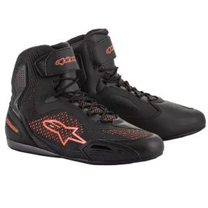 Alpinestars Faster 3 Rideknit motoros cipő fekete-fluo piros