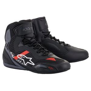 Alpinestars Faster 3 Rideknit motoros cipő fekete-szürke-piros