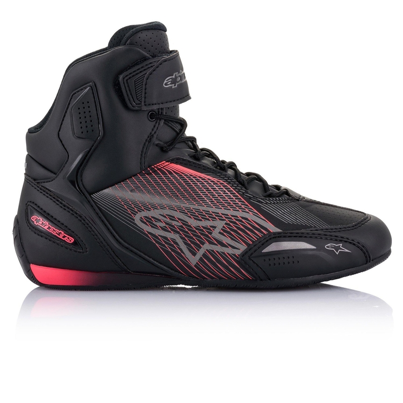 Alpinestars Stella Faster 3 női motoros cipő fekete-ezüst-rózsaszín