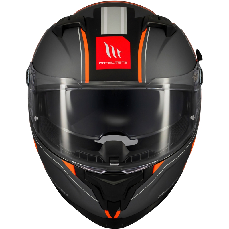 MT Braker SV Charm zárt motoros bukósisak matt fekete-narancssárga