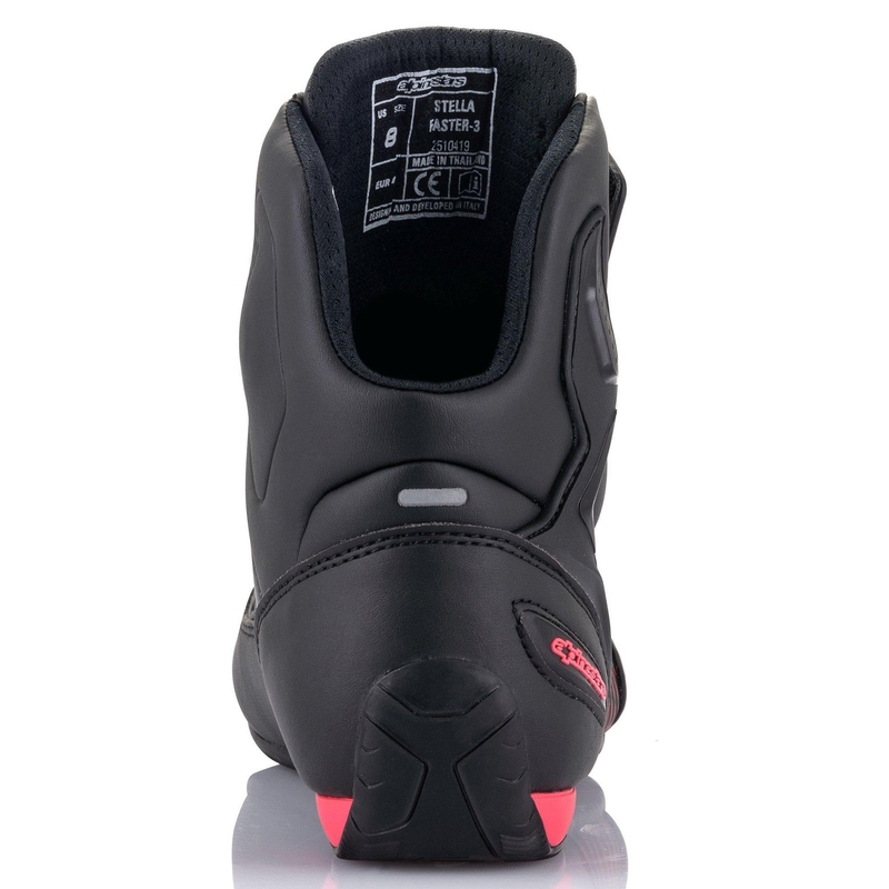 Alpinestars Stella Faster 3 női motoros cipő fekete-ezüst-rózsaszín