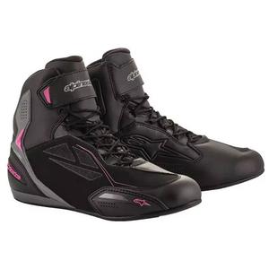 Alpinestars Stella Faster 3 Drystar női motoros cipő fekete-sötétszürke-lila