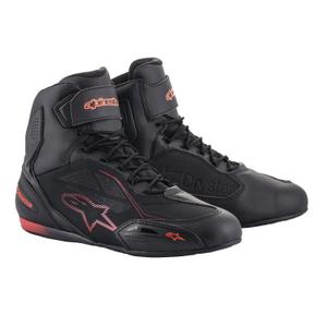 Alpinestars Faster 3 Drystar motoros cipő fekete-fluo piros
