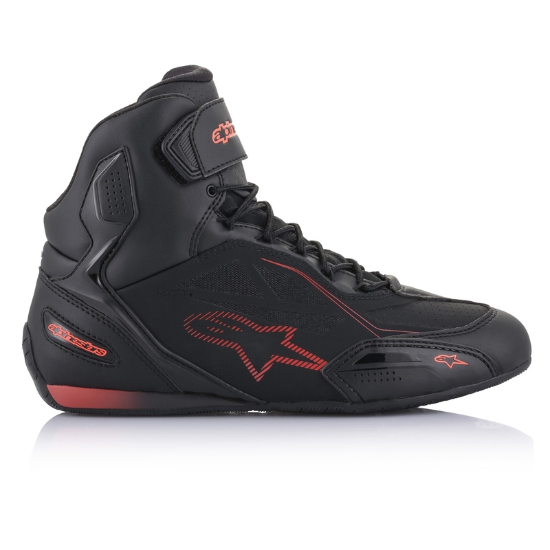 Alpinestars Faster 3 Drystar motoros cipő fekete-fluo piros