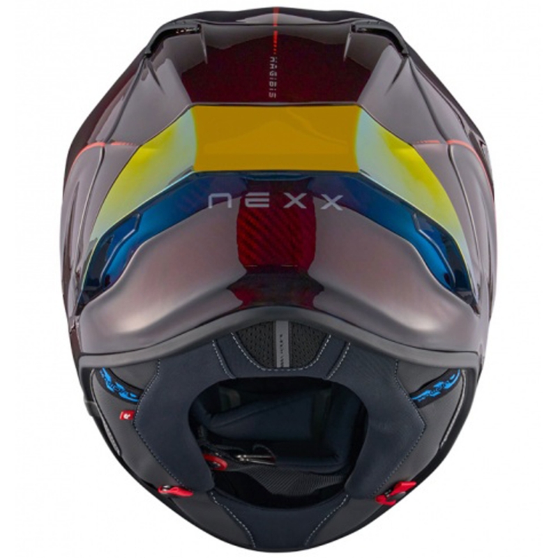Nexx X.R3R Hagibis Carbon zárt motoros bukósisak piros